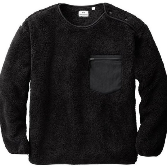 Uniqlo x Engineered Garments Fleece Pullover Black - Picture 1 of 3